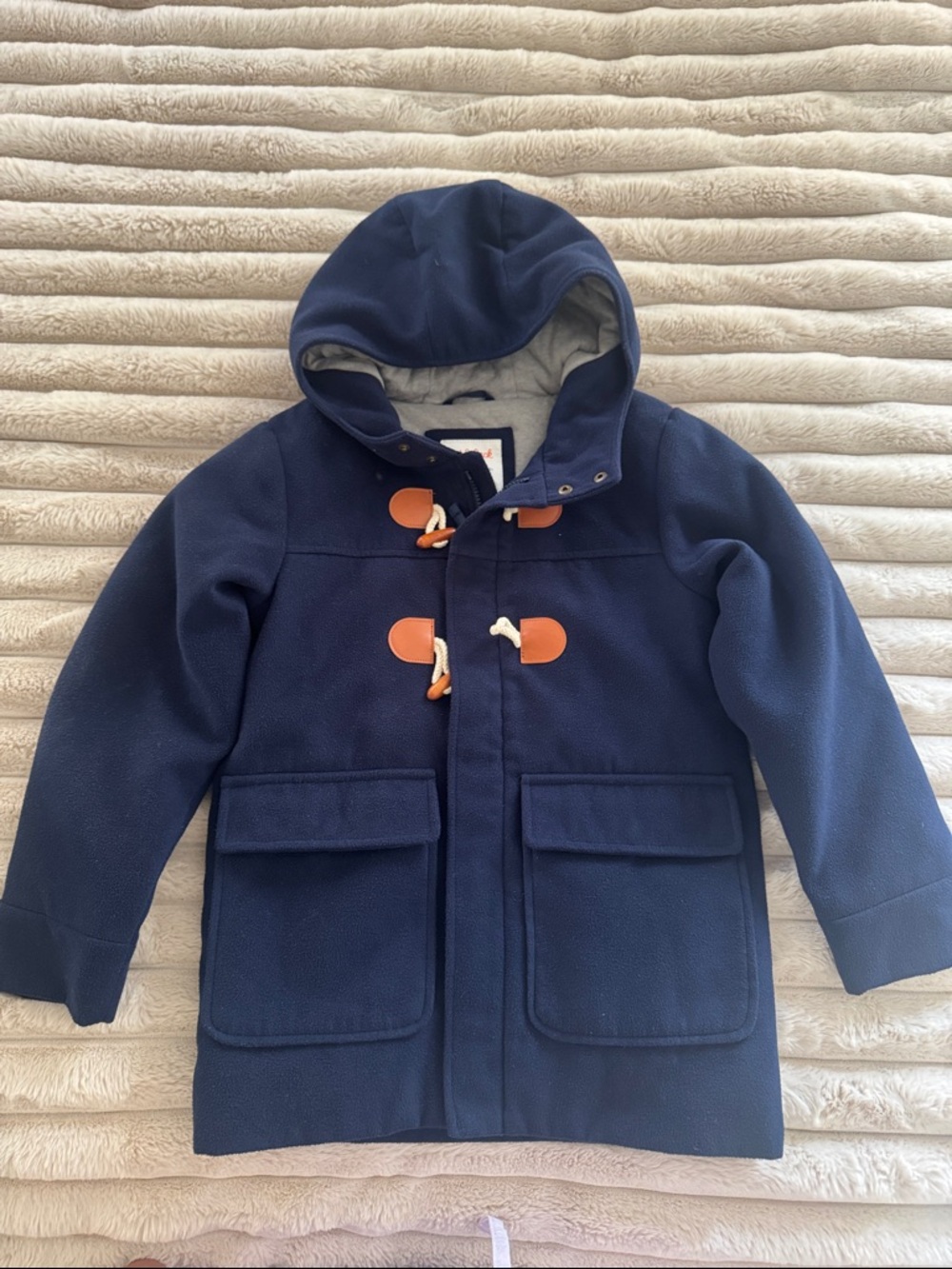 Kids cat & JackNavy Hooded Toggle Coat